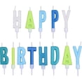 thumbnail image 1 of Happy Birthday Letter Candles, 13 Colorful Alphabet Cake Candles with Bold Letters Wax Cake Topper Set for Birthday Party Decorations & Celebration (Blue Green), 1 of 7