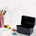 thumbnail image 1 of pdqouc Index Card Holder Black Storage Box 3 x 5 Inch Card Organizer Flash Cards for Studying with Index Cards, Alphabetical Dividers, Writable Dividers and Black Pen for Notes, 1 of 9