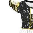 thumbnail image 4 of Moonsky Girls KPop Demon Hunters Huntrix Dress Pop Singers Mira/ Rumi/Zoey Princess Dress Halloween Fancy Dress Costumes Stage Dresses Cosplay Outfits Set for 3-14 Years(140#Gold), 4 of 5