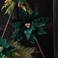 thumbnail image 4 of Melrose Poinsettia Floral Artificial Christmas Stems - 28" - Set of 2, 4 of 4