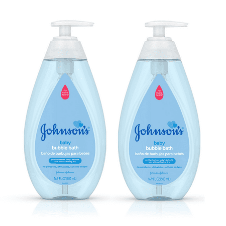 (2 pack) (2 pack) Johnson’s Gentle Baby Bubble Bath, 16.9 fl. oz
