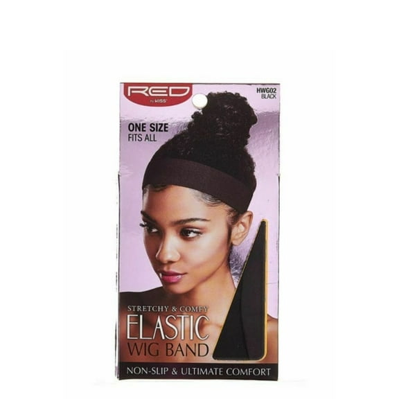 Red by Kiss Elastic Wig Band HWG02, Black