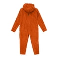 thumbnail image 3 of Halloween Jumpsuit Pajamas,Cozy Halloween Sleepwear,Halloween Matching Family Loungewear,Fleece Pumpkin Hooded Jumpsuit Cozy Sleepwear Family Matching Loungewear Halloween Autumn Pajamas,11-12Y, 3 of 6