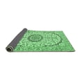 thumbnail image 2 of Ahgly Company Indoor Round Medallion Emerald Green Traditional Area Rugs, 8' Round, 2 of 4
