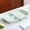 Mint Green, variant on Natural Wheat Straw 3‑Compartment Divided Meal‑Prep Plate, BPA‑Free Reusable Stackable Portion‑Control Serving Tray with Anti‑Slip Base for Home Kitchen, Office, Picnic Travel and Daily Use