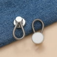 thumbnail image 6 of Adjustable Elastic Waist Extender Button for Jeans & Pants | Alloy No-Sew Flexible Button Expander for Shirt Collar & Cuff Extension, 6 of 6