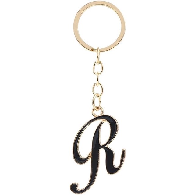 Letter Keychain,26 Letters A-Z Decorative Letter Keychain,Name Keychain for Women Girls Men Teenager Gift