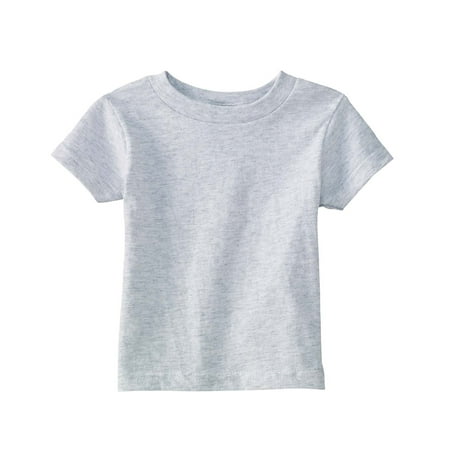 Rabbit Skins 3401 Infant Cotton T-Shirt- Ash- 6