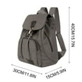 thumbnail image 2 of Jaceeshlyn Canvas Backpack, Vintage Style Laptop Rucksack for Women Men, School College Travel Daypack, 2 of 4