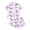 Purple, variant on CAIVO Kids Tortoise Printed Lapel Short Sleeve Tops And Shorts Girls Comfortable Home 2 Piece Pajama Set For Sleep