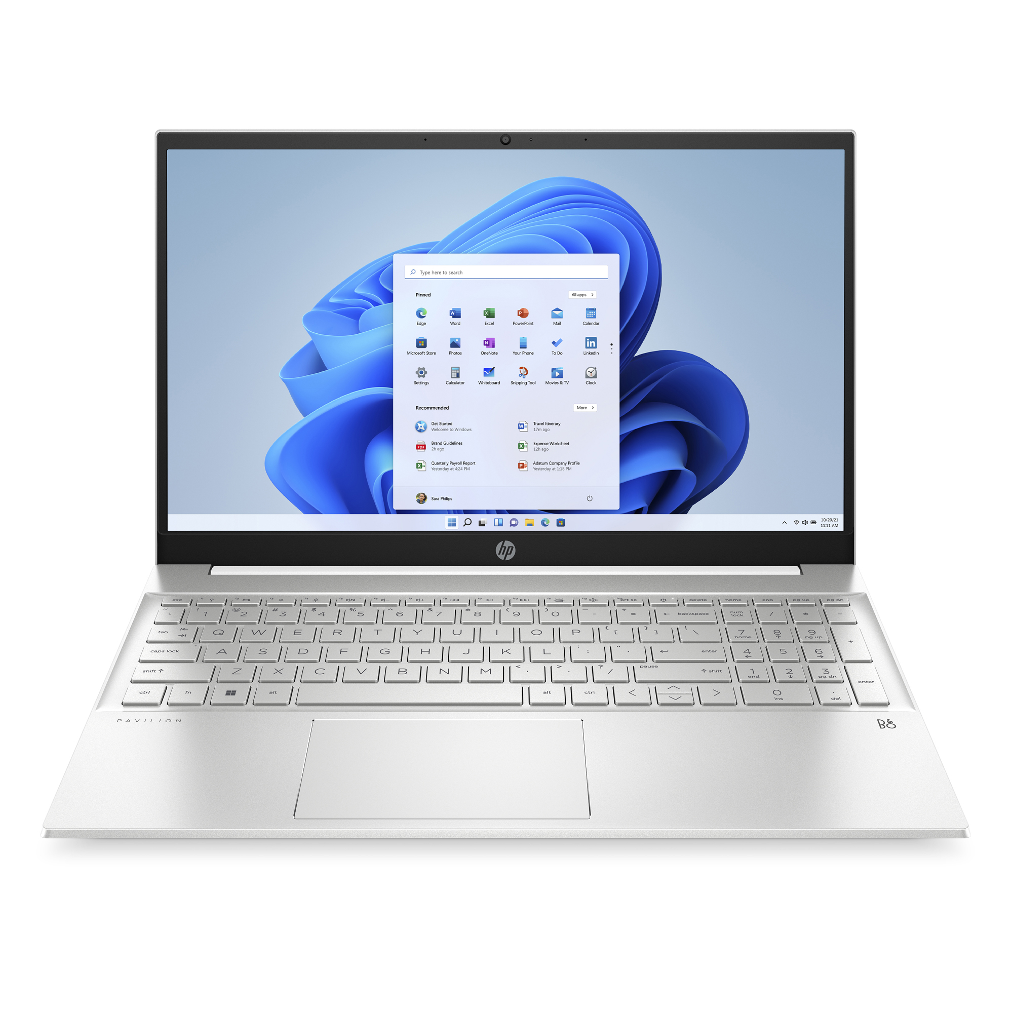 HP Pavilion 15.6" Touchscreen Laptop, Intel Core i7-1255U, 8 GB DDR4, Intel Iris Xe Graphics, 512 GB SSD, Windows 11 Home, White. 66A10UA#ABA