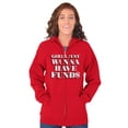 thumbnail image 3 of Girls Just Wanna Have Funds Money Women Plus Size Zipper Hoodie Brisco Brands 3X, 3 of 5