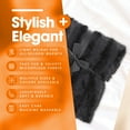 thumbnail image 3 of Cheer Collection Black Faux Fur Throw, 40" x 50", 3 of 8
