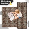 thumbnail image 4 of Brown and Black Leopard Print Toddler Nap Mats for Kids Preschool,Sleeping Mat Bag or Kids,Toddler Sleeping Bag,Toddler Nap Mat or Daycare, 4 of 6