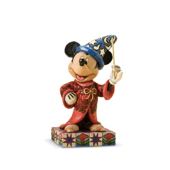 Disney Traditions by Jim Shore 4010023 Sorcerer Mickey Mouse Personality Pose Figurine 4-1/4-Inch