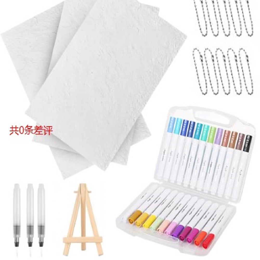 Hersfrd Magic Puffy Paint Kit with 12 Marker&chian Pen 3D Magic Canvas Sponge(rectangle)