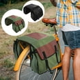 thumbnail image 1 of Iumwxz Organizers and Storage Bike Hanging Bag Bike Rear Rack Bag Large Capacity Bike Trunk Bag Bike Saddle Shopping Bag Support Width Less Than 13 Inches of The Bike Frame Shelf Black Oxford Cloth, 1 of 7