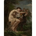 thumbnail image 3 of August Jernberg 20x24 Black Modern Framed Museum Art Print Titled - Nymph Next to a Flower Urn, Study (1846 - 1896), 3 of 5