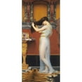 thumbnail image 2 of Godward, John William 13x24 Black Modern Framed Museum Art Print Titled - The Toilet, 2 of 4
