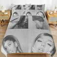 thumbnail image 1 of Ariana grande Chat Fille Housse de Couette Longue Utilisation Finition Lisse Fonction Fermeture Éclair Confortable Sommeil, 1 of 5
