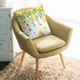 thumbnail image 2 of Throw Pillow Covers 16x16 Inch, Lemon Eucalyptus Decorative Pillow Cases for Couch Sofa Bed, Farm Flower Fruit Country Boho Summer Cotton Linen Square Home Decor Pillowcases with Hidden Zipper, 2 of 7