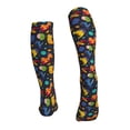 thumbnail image 2 of Bixox Dinosaurs in Space Print Compression Socks,Compression Socks Women & Men Circulation for Medical,Running,Athletic, 2 of 7