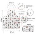 thumbnail image 7 of Cute Hedgehog Flower Pattern Apron-Garden Aprons for Women with Pockets-Cotton Linen Waterproof Kitchen Cooking Gardening Aprons Adjustable for Kitchen,Cooking,BBQ and Salon 33x27 Inch, 7 of 7