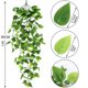 thumbnail image 2 of Plantas colgantes artificiales Sincero 2 Hojas de Hiedra Decoración Jardín Porche, 2 of 5