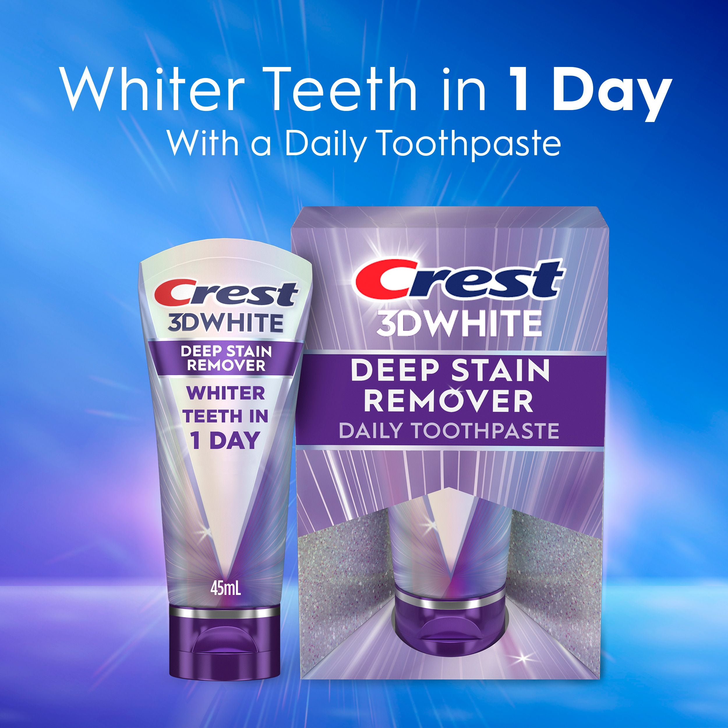 Dentifrice Crest 3DWhite Brillance Éliminateur de taches profondes –45mL
