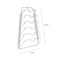 thumbnail image 3 of Organize It All Hanging Lid Organizer Rack, 6 Compartment, Chrome, 3 of 7