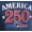 America 250 | Blue Cove Heather, variant on Americana Men's and Big Men's America 250 Graphic Tee Shirt from Way to Celebrate, Sizes XS-3XLT