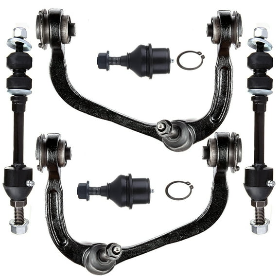 ECCPP Control Arm Kit 2005 2006 2007 2008 for Ford for F-150 for Lincoln Mark LT - Lower Ball Joints Front Sway Bar Endlink Upper Control Arms