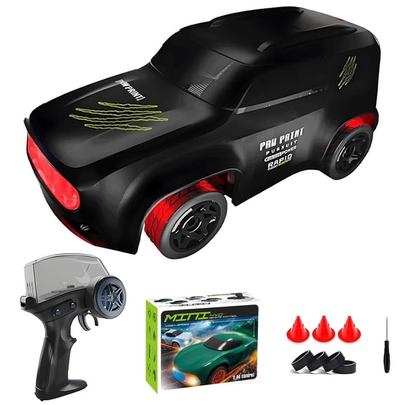 Desktop Drift Car, 2.4GHz Electric Mini Full Proportional Remote Control Car, Rechargeable RC Drift Toy with Instant Acceleration Button