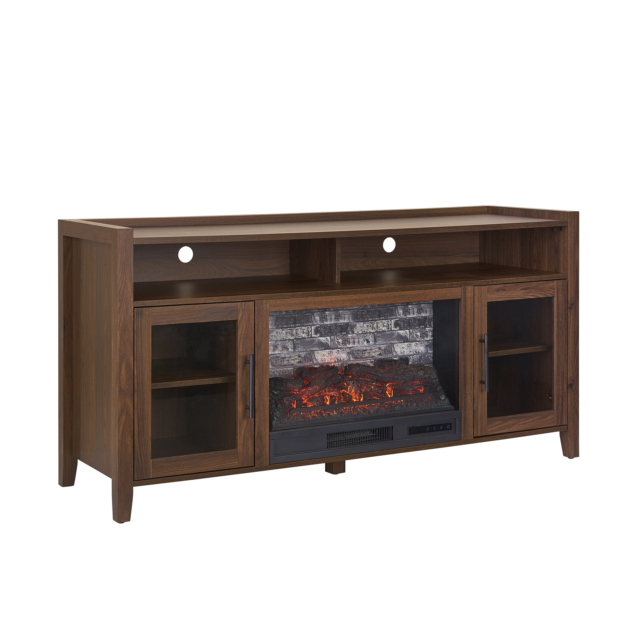 Better Homes & Gardens Reading Fireplace TV Stand for TVs up to 65" , Walnut