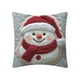 thumbnail image 2 of Fundas de almohada navideñas de 45x45 cm (17,7x17,7 pulgadas), fundas decorativas con tela suave y cremallera oculta para decoración del hogar. Funda de almohada de algodón., 2 of 7