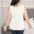 thumbnail image 6 of GA WEIHUA Plus Size Basic Tank Top for Women Slim Fit Stretch Undershirt Camisole Summer Solid Color Sleeveless Under Shirts(White,XXL), 6 of 6