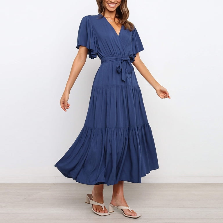a line petite dresses Amazon.com: 2024 Women's Summer Petite Casual Short Sleeve Crewneck A-line  Dress Solid Color Maxi Beach Simple Dress with Pockets : Clothing, Shoes &  Jewelry
