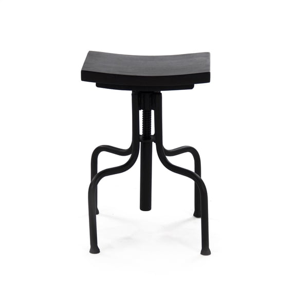 Stylish Ebony Traditional Barstool for Home Bars