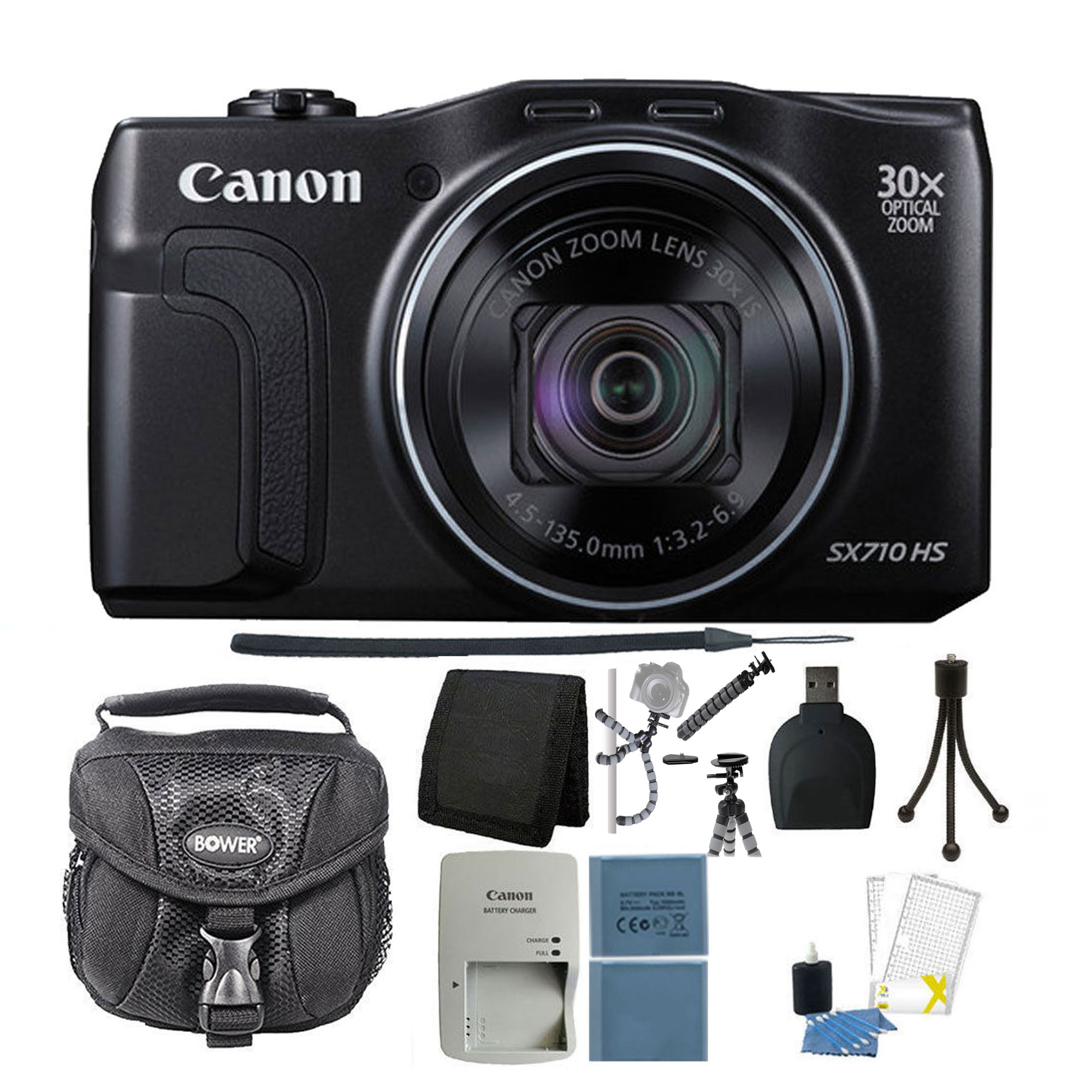 Canon Powershot Sx710 Hs 20 3 Mp Digital Camera Black Starter Kit Walmart Canada