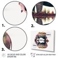 thumbnail image 3 of Designart Double Exposure Of A Hippo With African Landscape Canvas Wall Art, 3 of 5