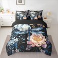 thumbnail image 2 of Feelyou Magic Dragonfly Bedding Comforter Set 7pcs, Vintage Flower King Bedding Sets, 2 of 8