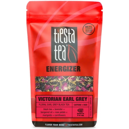Victorian Tea Lady Tiesta Tea Energizer, Victorian Earl Grey, Loose Leaf Black Tea Blend, High Caffeine, 1.8 Ounce Pouch ()