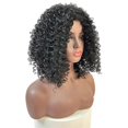 thumbnail image 1 of African Curly Wig 12 Inches Short Curly Hair Curls Black, 1 of 5