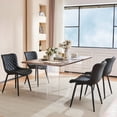 thumbnail image 6 of Kidol & Shellder Dining Chair Set of 2 PU Upholstered Washable Living Room Side Chairs, Black, 6 of 8