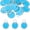 Blue, variant on 1.2 Inch Metal Rim Key Tags 25 Pack Blank Round Paper Tags Bulk Writable Keychain Identifiers with Split Rings for Car Door Drawer Key Luggage Pet, Blue