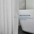 thumbnail image 5 of Heavy Duty Clear Shower Curtain Vinyl Waterproof Shower Curtain Liner 70" x 72", 5 of 10
