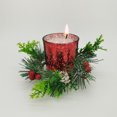 thumbnail image 1 of Exquisitos portavelas de Navidad artesanía corona de cristal de Navidad corona Wdftyju de Adviento de Navidad candelabro adorno para mesa de comedor, 1 of 4