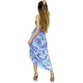 thumbnail image 3 of HAPPY BAY Women's Beachwear Summer Beach Bikini Wraps Swimwear Swim Cover up Wrap Skirt Bathing suit Swimsuit Sarong Coverups for Women One Size Blue, Hibiscus, 3 of 5