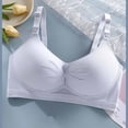 thumbnail image 2 of Hrsba Front Closure Bras for Women Solid Color Thin No Underwire Push Up Breathable Adjustable Daily Wear, 2 of 5