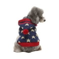 thumbnail image 2 of STGRGFHY Dog Sweater Heart Puppy Sweater Warm Soft Pet Cloth Dog Outfits for Small Dogs and Cats,Dog Knitted hooded Sweater Dog Heart Sweater,small dog sweaters for boys,Blue S, 2 of 7